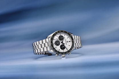 Reloj para hombre PAGANI DESIGN «New Moon» – Reloj de cuarzo de lujo, cronógrafo, cristal de zafiro con tratamiento antirreflectante, bisel de cerámica, agujas luminiscentes