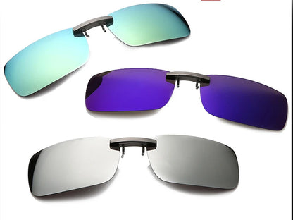 BOYSEEN Polarized Clip Sunglasses Driving Day Night Vision Lens Unisex Sport Fishing Myopia Glasses Men Women Travel Outdoor