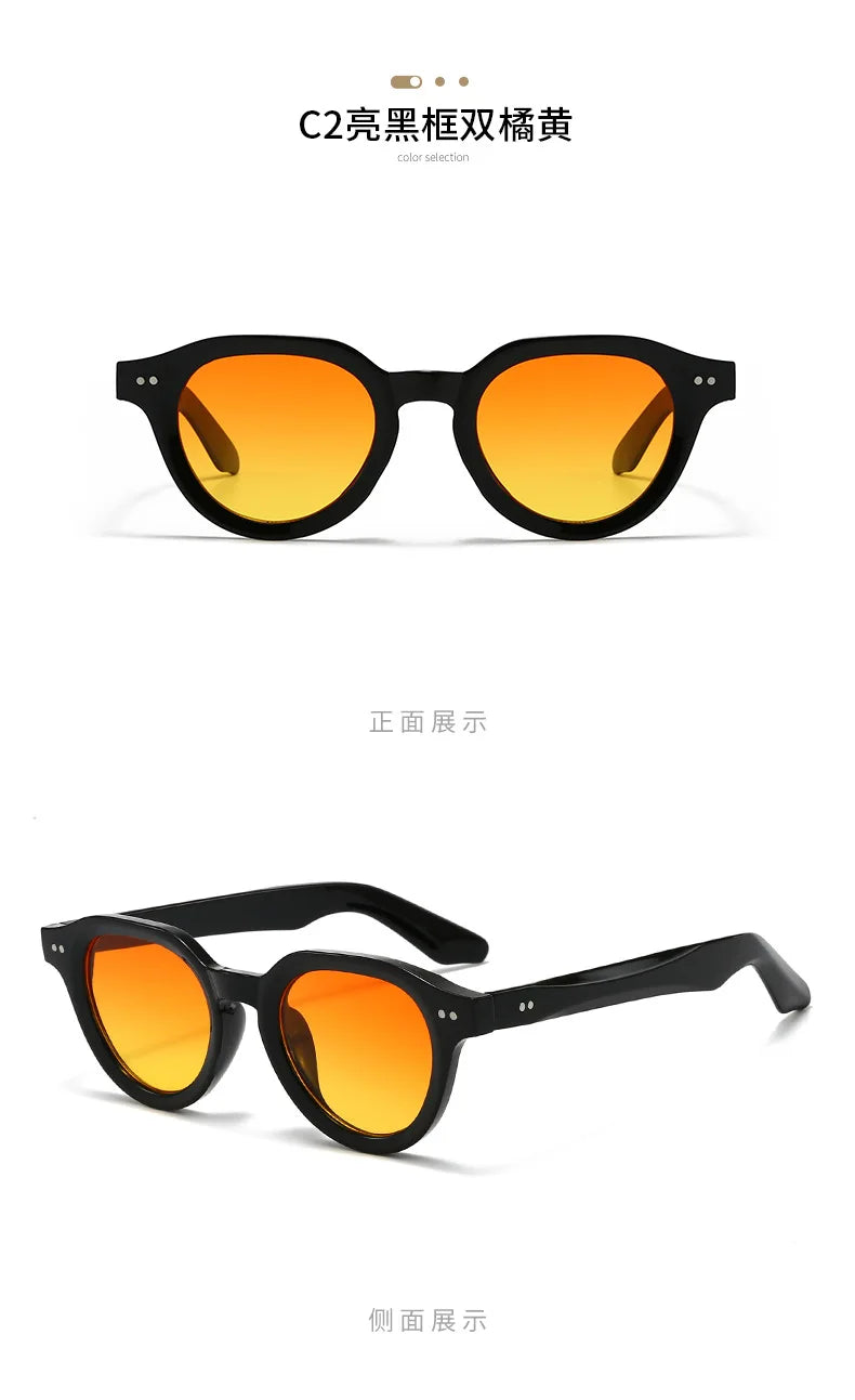 2025 Europe Designer Fashion Sunglasses Men Women Rives Sunset Casual Travel Sun Shades UV400 Suitable Oval Glasses