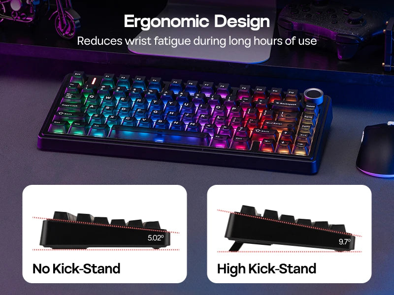 EPOMAKER x AULA F75 Ultra VIA Programmable 75% ANSI US QWERTY Layout Gasket Wired/Bluetooth/2.4Ghz Wireless Mechanical Keyboard