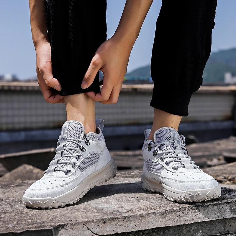 2025 Autumn High-quality Mens Casual Shoes Versatile Trendy Outdoor Wear-resistant Hiking Shoes Lightweight Soft Sports Shoes