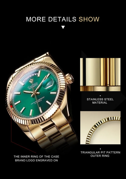 CADISEN DD40 Men's Watches Luxury Automatic Watch Men AR Sapphire Glass Mechanical Wristwatch Men 10Bar MIYOTA 8285 Movement 2023 New
