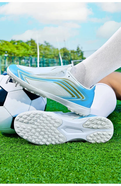 Nouvelles chaussures de football pour hommes, baskets de futsal, crampons, chaussures de football, pour terrain en herbe, montantes, pour l'extérieur, antidérapantes, pour l'intérieur, haute qualité, meilleures ventes