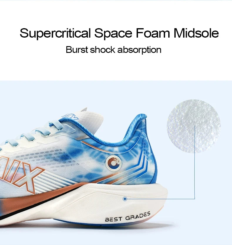 ONEMIX Neue Marathon-Laufschuhe mit Nylon-Carbonplatte, stoßdämpfende Profi-Rennschuhe mit stabiler Unterstützung, ultraleichte Rebound-Sneaker