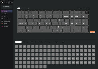 Keychron K17 Max QMK Wireless Ultra-Slim Mechanical Keyboard 96% Layout Gateron Switch LSA PBT Keycap