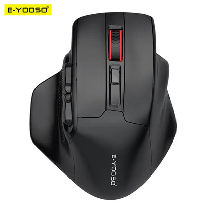 Ratón gaming E-YOOSO X-31 Pro USB grande con Bluetooth 2.4G inalámbrico, PAW3212, 4800 DPI, para gamers, ordenador portátil y PC