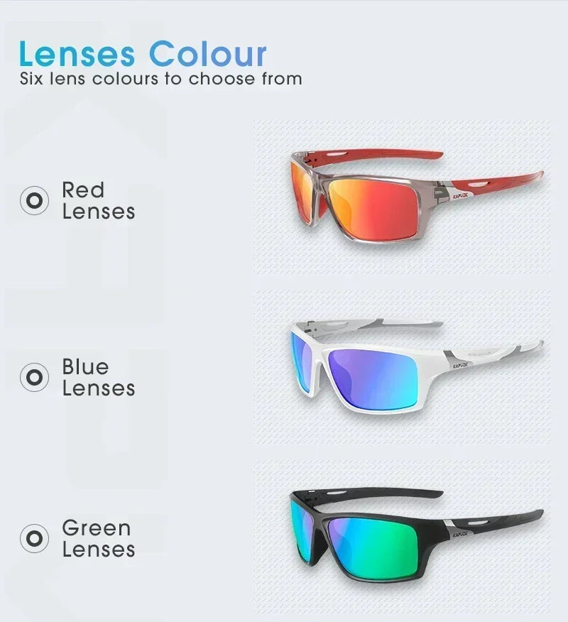 Kapvoe Polarized Fishing Sunglasses Cycling Man Women UV400 Cycling Glasses Sports Goggles Bike Eyewear MTB Bicycle Glasses