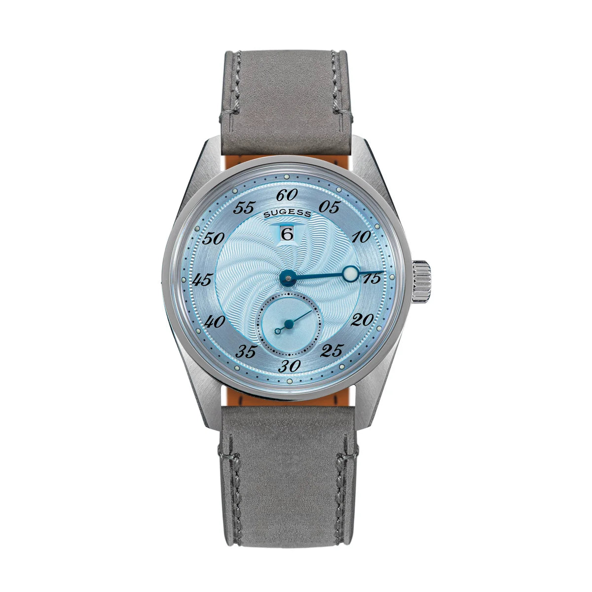 Sugess Mens Watch Automatic ST1721 Movement Aventurine Mechanical Wristwatches Hardlex Glass Fashion Simple Business Clock S451