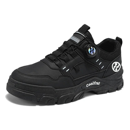 Nouvelles chaussures basses pour hommes, à boucle rotative, sportives, décontractées, tendance, d'extérieur, imperméables, chaussures de travail, semelle EVA, caoutchouc, Zapatillas Hombre