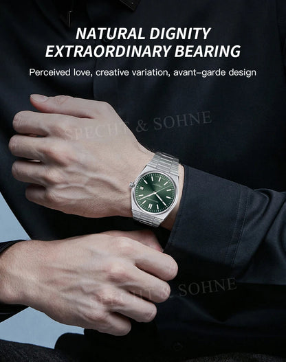 2025 New Arrivals Specht&Sohne Men's Watches Stainless Steel Sapphire Classic Quartz Men Watch Relogio Masculino 100M Waterproof