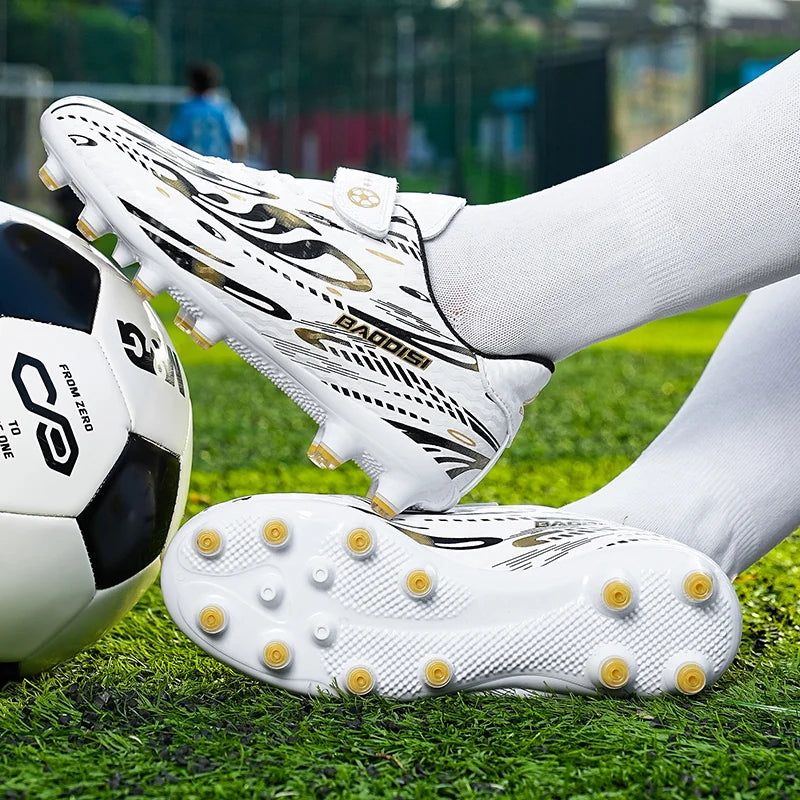 Chaussures de Football professionnelles pour enfants, bottes de terrain de Football d'intérieur pour hommes, chaussures de Football originales TF/AG, crampons de société, entraînement sur gazon rapide