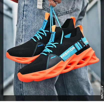 Sneakers casual viola alla moda per donna e uomo, scarpe da corsa Blade, taglie grandi 48, scarpe sportive leggere e traspiranti, sneakers da uomo in rete