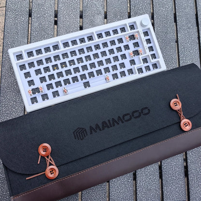 MAIMOOO KX75 75% Keyboard Kit Hotswap Transparent Full RGB Backlit 2.4GHz/ Bluetooth Macro Custom DIY Mechanical Keyboard