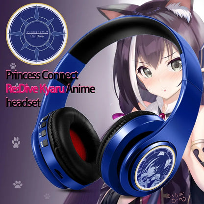 Fate Grand Order Jeanne d'Arc Anime Bluetooth Headphones Wireless Gaming Headset with Microphone, Stereo Sound, Silent Disco Earphones