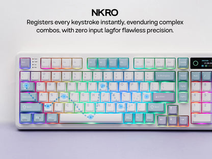EPOMAKER TH99 PRO 96% ANSI US Layout Hot-Swap Wired/Bluetooth/2.4Ghz Wireless Mechanical Keyboard with 10000mAh for PC/Mac