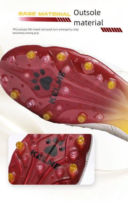 KELME Voetbalschoenen voor volwassenen Heren Disease Electric 3.0 Korte spikes Voetbalschoenen Kinderen MG Professional Wedstrijd- en trainingsschoenen