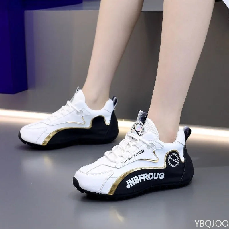 Zapatos casuales de hombre de talla grande para primavera y otoño, con suela gruesa elevadora, estilo de nicho en tendencia, versátiles, planos y deportivos