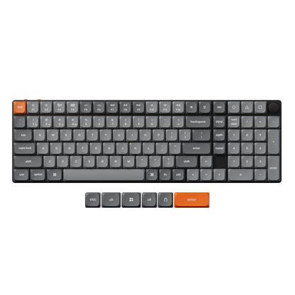 Keychron K17 Max QMK Wireless Ultra-Slim Mechanical Keyboard 96% Layout Gateron Switch LSA PBT Keycap
