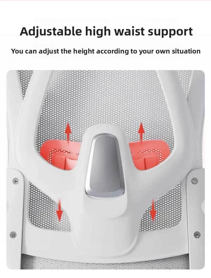 Ergonomic Gaming Chair with Adjustable Height, Comfort Support Cushion, Office Desk Chair for Home, Dorm, Gaming, and Long Hours Use