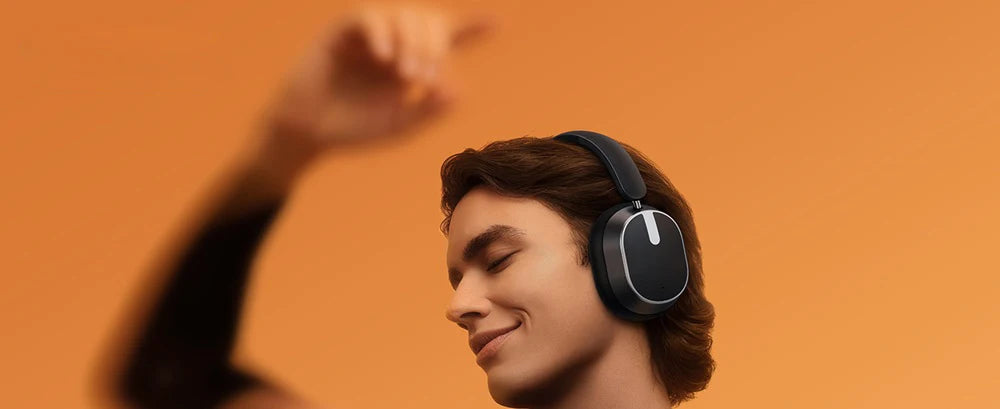 Active Noise Cancelling Headphones Bluetooth 6.0 Wireless Over-Ear Headphones with 120H Battery, 6-Mic ENC Calls, LED Power Display & Spatial Audio