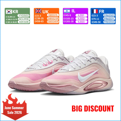 Nike A'ONE EP Unisex modieuze, lichtgewicht, ademende, gedempte patchwork trainings- en basketbalschoenen FZ8606-101