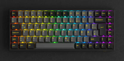 Akko 3084B Plus Black & Gold 75% ISO-DE Layout Mechanical Gaming Keyboard Hot-swapple Multi-Modes 2.4GHz /USB Type-C/BT 5.0