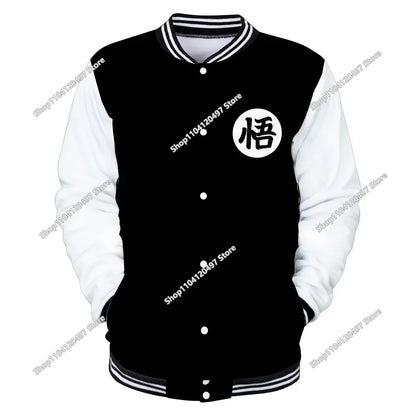 Dragon Ball Goku Kid Men Zipper Hoodie Cartoon Japan Style Anime Women Sweatshirt 2025 New Fashion Children Jackets Coat