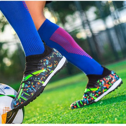 Chaussures de football professionnelles pour hommes, crampons de football pour gazon artificiel, chaussures de football pour jeunes, baskets antidérapantes pour hommes, Society Chuteira