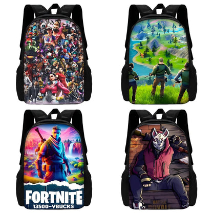 Hot Game FortniteS Kids Backpacks Boys and Girls Student Birthday Gift Child School Bags Unisex Camping Durable Rucksack