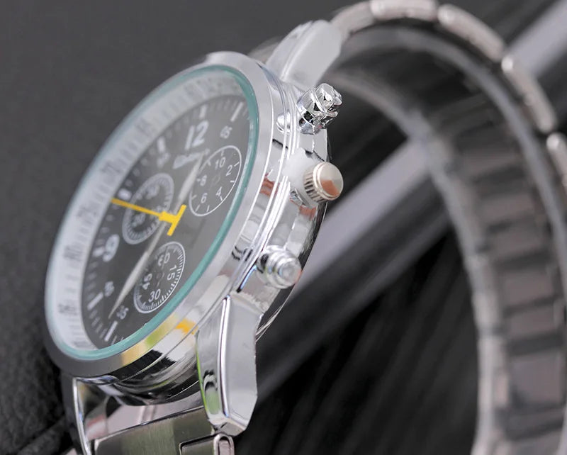 Watch Men Luxury Stainless Steel Sport Quartz Hour Wrist Analog Watch Casual Chic Watch Relogios Masculino Montre Homme Reloj