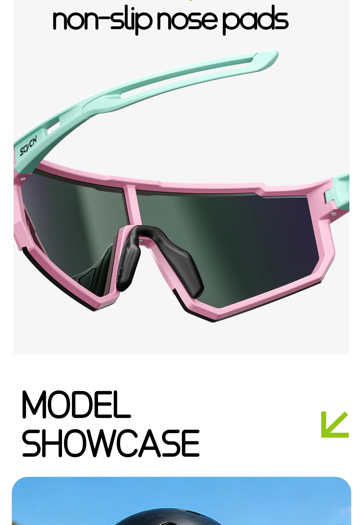 SCVCN Girls Sports Sunglasses Kids Cycling Glasses Photochromic UV400 Boys Baseball Outdoor Eyewear Running Hiking Sunglasses