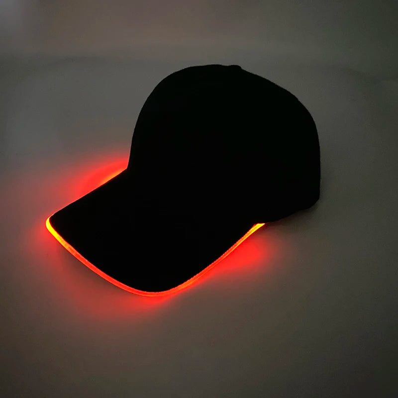 Cappellino da baseball luminoso fashion a LED, cappello hip-hop fluorescente per bar e club, per uomo e donna, DJ, danza, accessori e costume