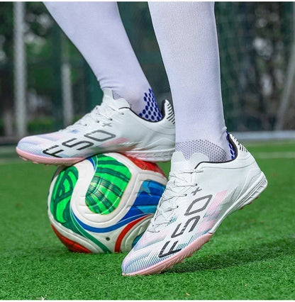 Nouvelles chaussures de football pour hommes, chaussures d'entraînement, chaussures de sport pour terrain gazonné, chaussures de football pour activités de plein air, baskets antidérapantes, chaussures professionnelles po