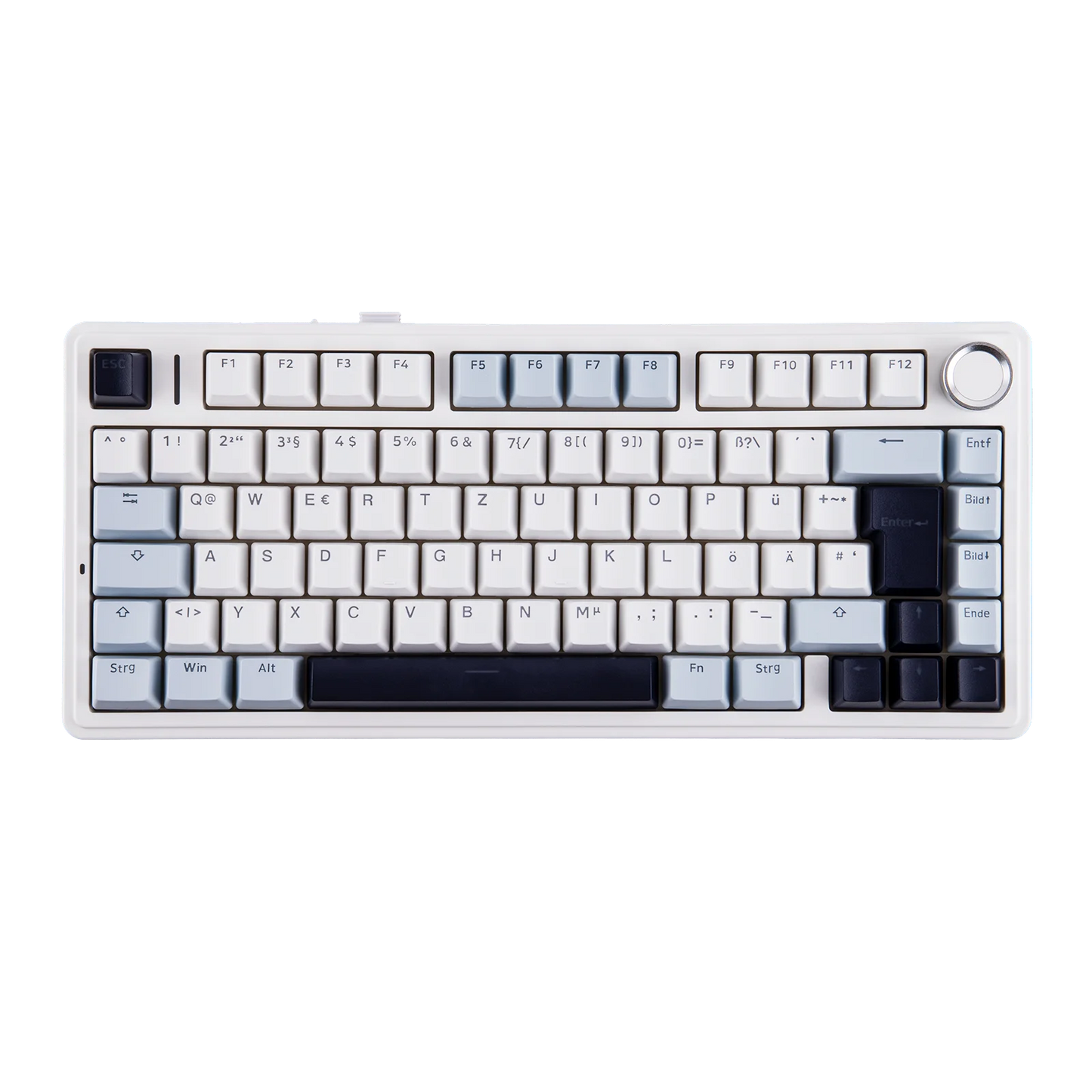 EPOMAKER x AULA F75 ISO-DE Tri-Mode Connectivity QWERTZ German Layout Wireless Mechanical Keyboard with 4000 mAh Battery