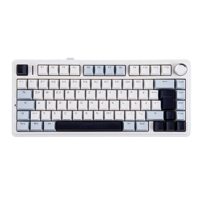 EPOMAKER x AULA F75 ISO-DE Tri-Mode Connectivity QWERTZ German Layout Wireless Mechanical Keyboard with 4000 mAh Battery