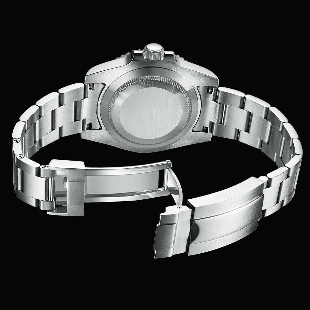 Corgeut 40mm  Luxury Business NH35 Men's automatic mechanical Diving Watch, ceramic bezel, sapphire crystal, 100m waterproof.