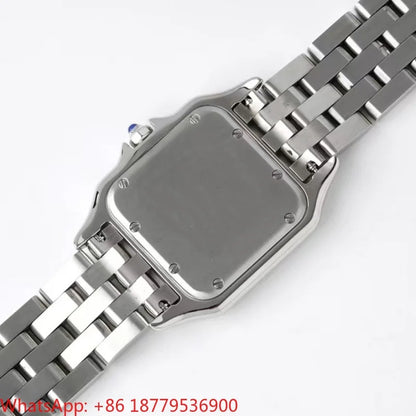 2026 Custom Women Luxury Brand Square Roman Dial Gold And Silver Women's Steel With Diamond Case Quartz Movement Watches