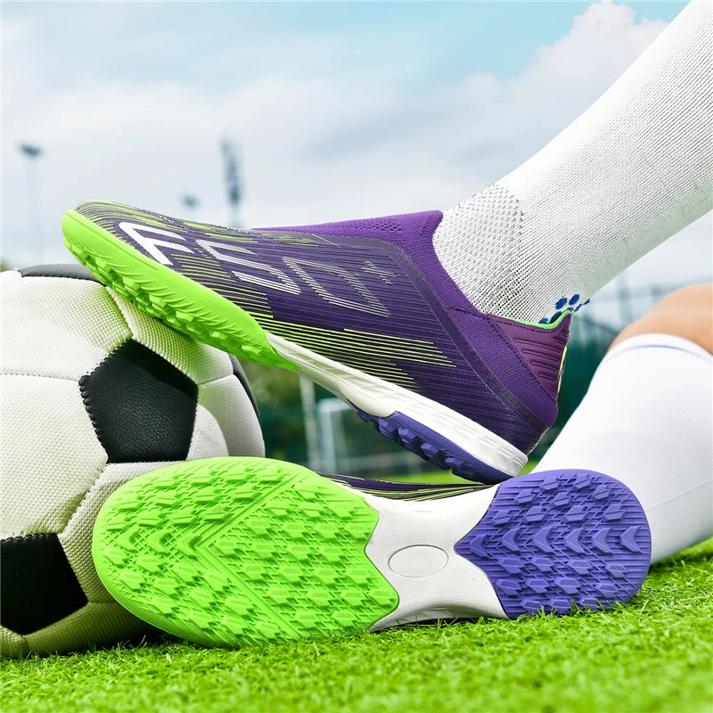 Voetbalschoenen voor heren, antislip, comfortabele voetbalschoenen, voor kunstgras, ultralicht, FG, grasnoppen, zaalvoetbal, sport, indoor, volwassenen, antislip