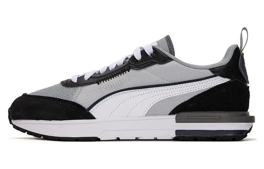 Baskets Puma R22 Quarry Gris Blanc Noir 383462-14