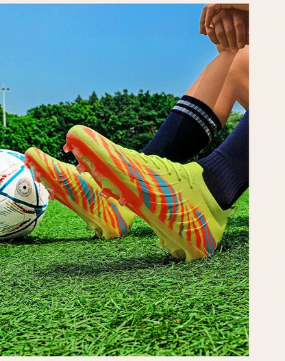 Nouveaux hommes bottes de Football Sport ultraléger antidérapant en plein air adulte crampons Match unisexe chaussures de Football confortable herbe de haute qualité