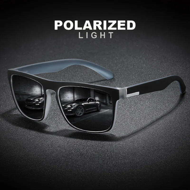 3Pcs Fantasy Gradient Mutipcolor Square Polarized Sunglasses AntiGlare UV400 Glasses Summer Party Driving Fishing Christmas Gift