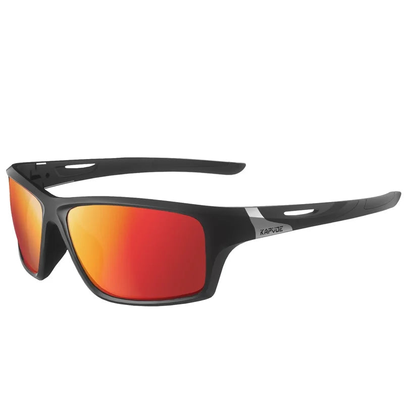 Kapvoe Men Fashion Polarized Sunglasses Cycling Glasses UV400 Eyewear for Men Women Driving Climbing Outdoor Sports Sunglasses