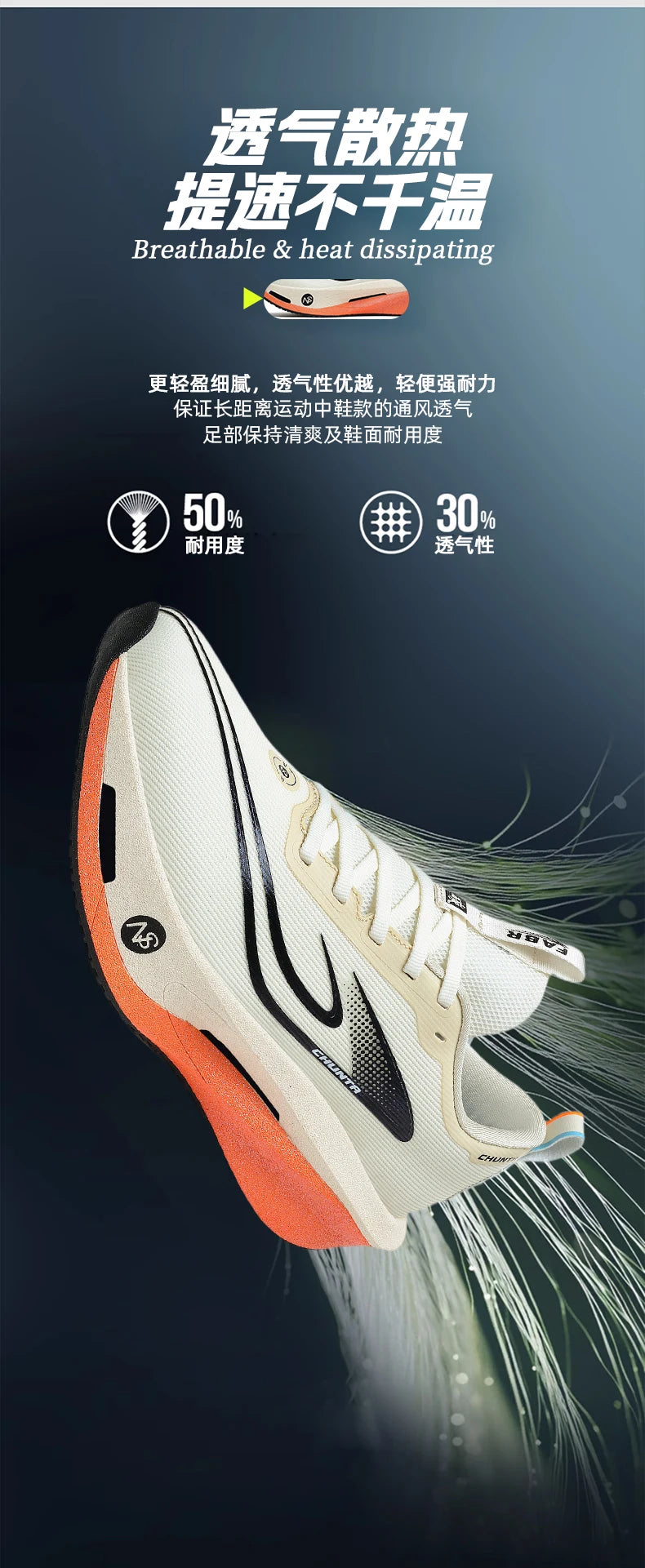 Løbesko med kulfiberplade – specialdesignet til maraton – til mænd – sportssko – åndbare – lette – til kvinder – komfortable – atletiske – skridsikre sneakers