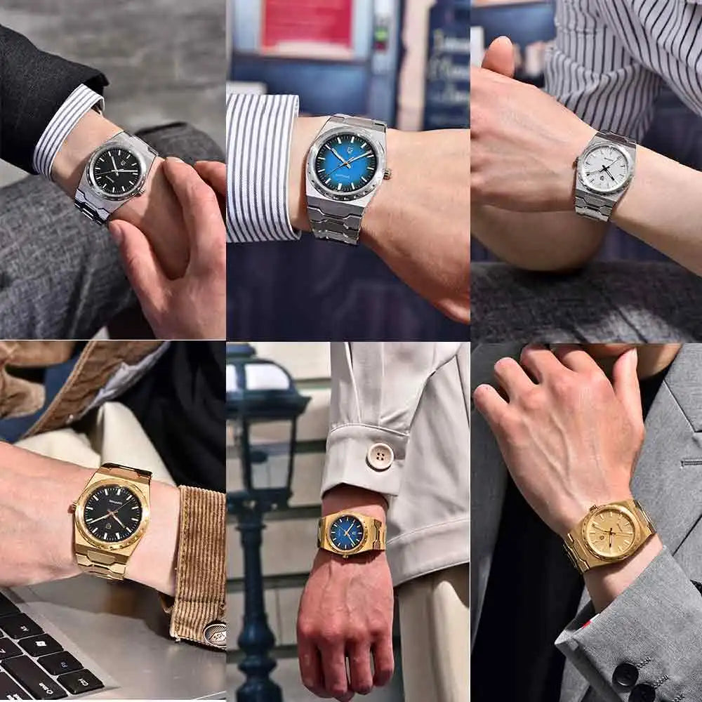 PAGANI DESIGN 2026 new ultra-thin 7mm quartz men's watch stainless steel sapphire 10Bar waterproof C3 upgrade V2 reloj hombre