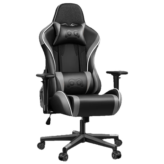 Ergonomic Gaming Chair PU Leather Adjustable Armrest Reclining Computer Chair Waterproof Racing Style Office Chair 150kg Capacity