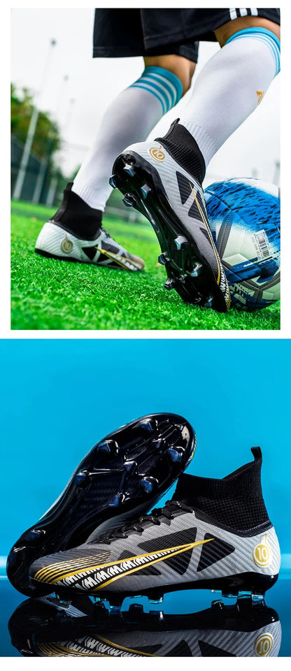 Chaussures de football pour hommes, chaussures de football professionnelles originales, résistantes, respirantes, de haute qualité, antidérapantes