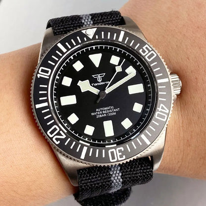 Titanium Case Tandorio 42mm Retro FXD NH35 PT5000 Mechanical Men's Watch Sapphire 200M Diver Watches Luminous Watches for Men
