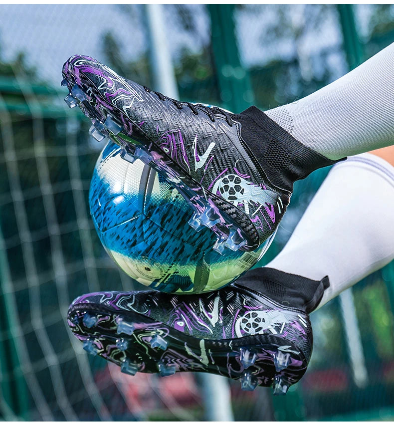 Chaussures de football professionnelles pour hommes, crampons de football, chaussures de football originales pour terrain intérieur, bottes d'entraînement sur gazon TF/FG, baskets