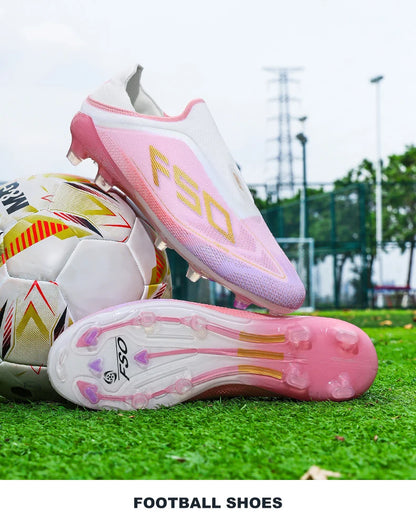 New Men Football Boots Futsal Outdoor Sneakers Match Grass Non-Slip High-quality Soccer Shoes Cleats Hot-selling High-top Light