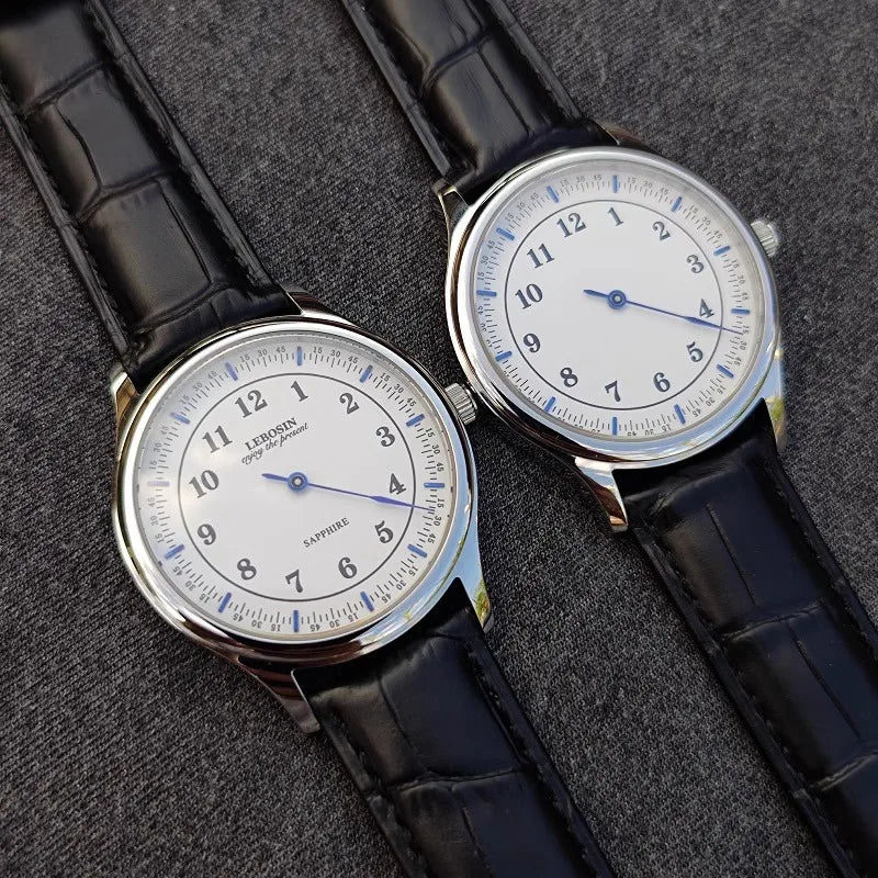 Single needle independent blue needle minimalist fashion personality sapphire mirror waterproof quartz watch for men